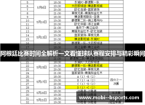 阿根廷比赛时间全解析一文看懂球队赛程安排与精彩瞬间 阿根廷比赛时间全解析一文看懂球队赛程安排与精彩瞬间